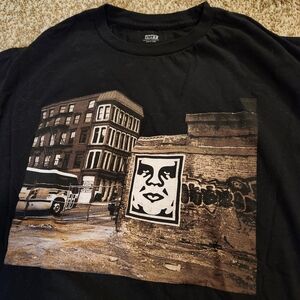 Obey Andre the Giant Urban Graphic Tee - Size Medium